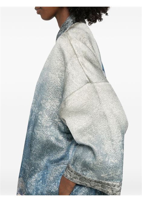 Light blue silk kimono PIERRE LOUIS MASCIA | PAX/SW-KM12187518155/101