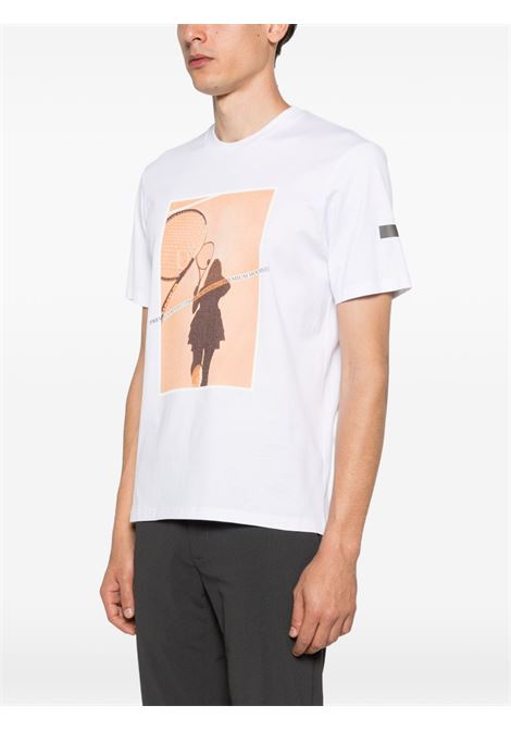 White cotton T-shirt PMDS | TS310-SHADOWVU