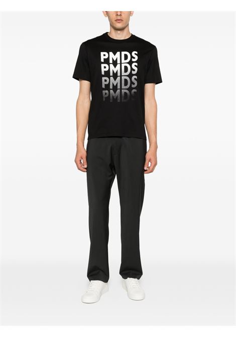 Black cotton jersey T-shirt PMDS | TS329-NKOSI0020