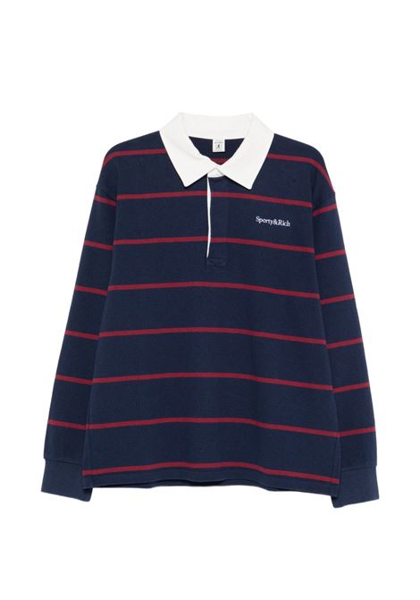 Blue striped polo shirt SPORTY & RICH | TO09562300BL1343980