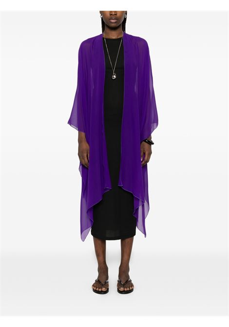 Purple georgette duster coat STEPHAN JANSON | 89106COQ-AD10309