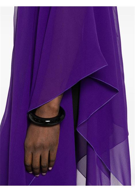 Purple georgette duster coat STEPHAN JANSON | 89106COQ-AD10309