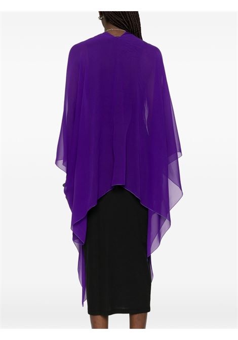 Purple georgette duster coat STEPHAN JANSON | 89106COQ-AD10309