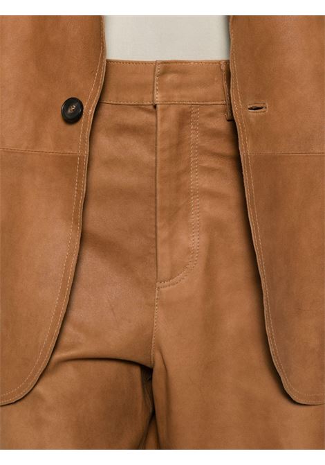 Camel suede Bermuda shorts TELA | BRISTOL-C70016-04T193C001