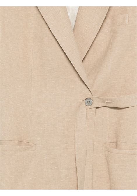 Gilet lino beige TELA | CHARLIE-080047-010547C001