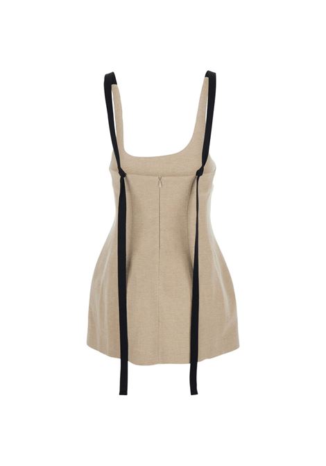 Beige linen top TELA | CORAL-170065-010547C001