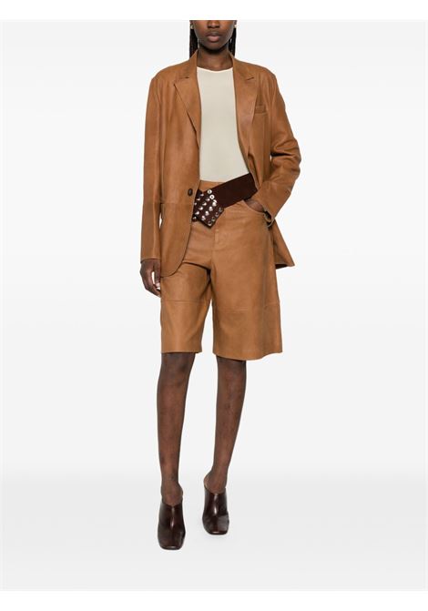 Camel-coloured suede jacket TELA | GOLDEN-A60003-04T193C001