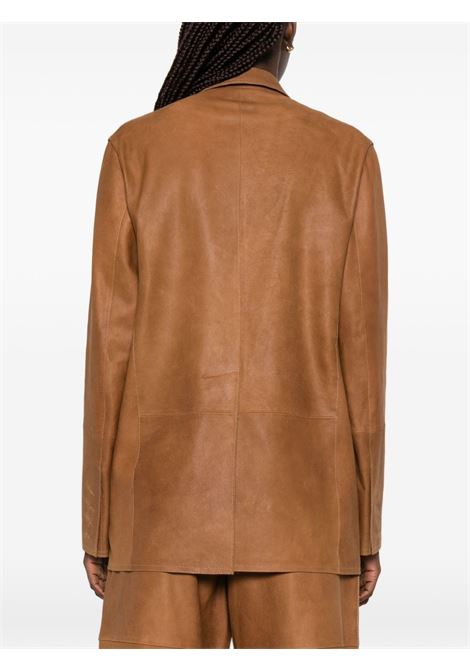 Camel-coloured suede jacket TELA | GOLDEN-A60003-04T193C001