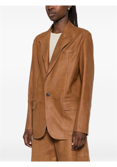 Camel-coloured suede jacket TELA | GOLDEN-A60003-04T193C001