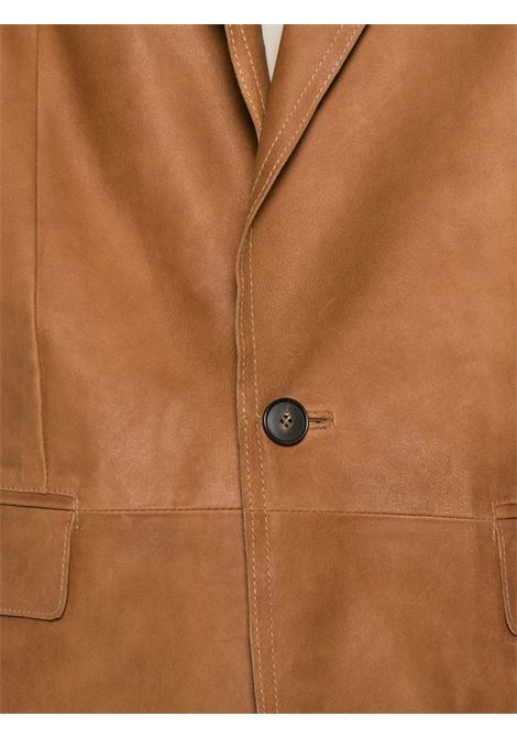 Camel-coloured suede jacket TELA | GOLDEN-A60003-04T193C001