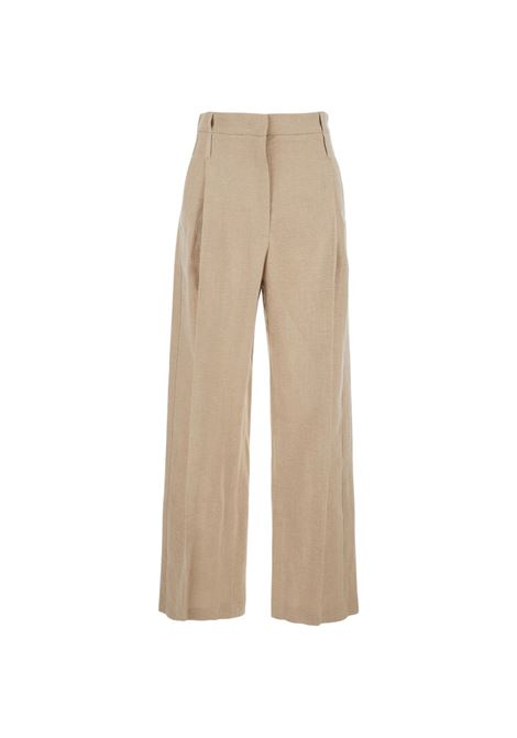 Beige linen trousers TELA | ZILLO/LD-140327-010547C001