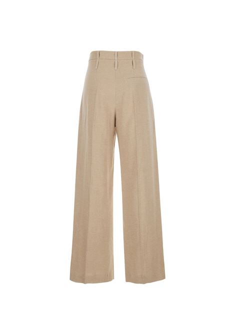 Beige linen trousers TELA | ZILLO/LD-140327-010547C001