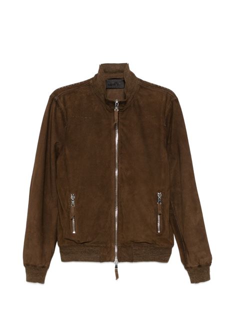 Brown perforated suede jacket THE JACK | QUENTIN PERFO-SFUMATO SUEDE85