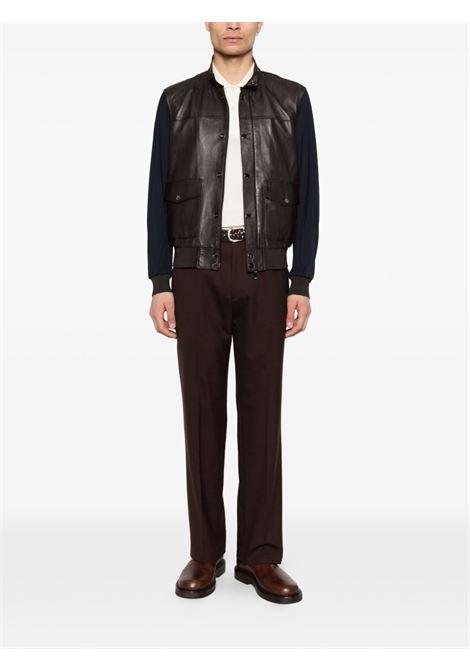 Black leather jacket THE JACK | TITANO MIX-NYLON/PLONGEE309