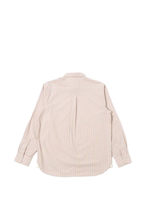 Beige striped cotton shirt UNIVERSAL WORKS | 34166SAND