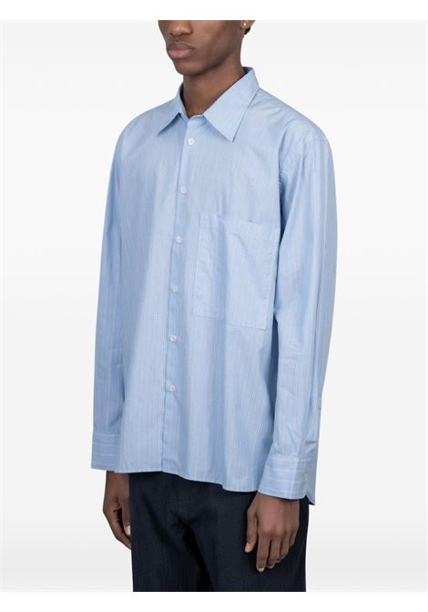 Light blue oversized striped shirt UNIVERSAL WORKS | 34555BLUE