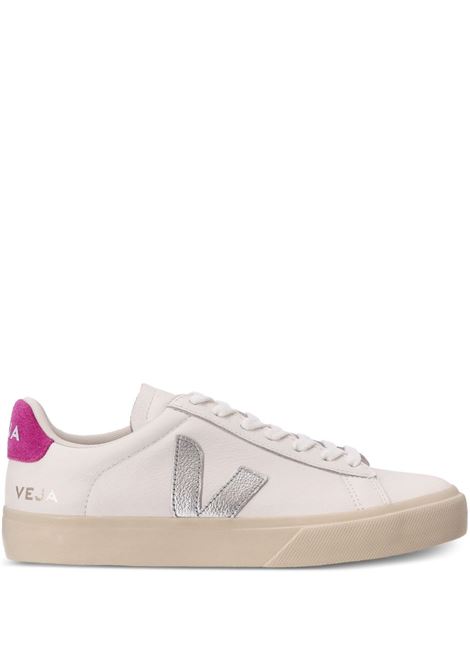 Campo Leather Sneakers White/Pink VEJA | CP0520788AWHITE_SILVER_ULTRAVIOLET