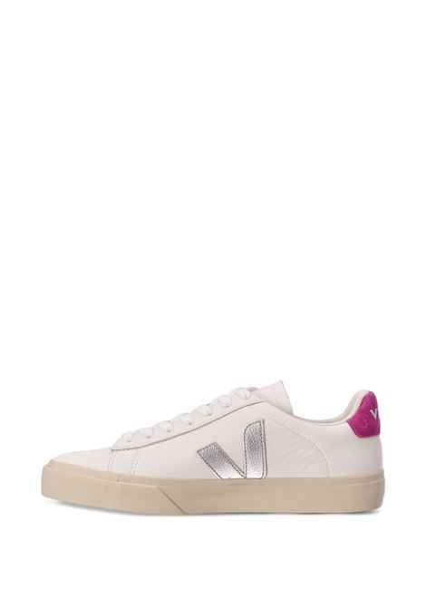 Campo Leather Sneakers White/Pink VEJA | CP0520788AWHITE_SILVER_ULTRAVIOLET