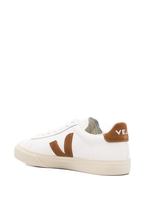 Campo Leather Sneakers in White/Tobacco VEJA | CP0521058AWHITE_COGNAC