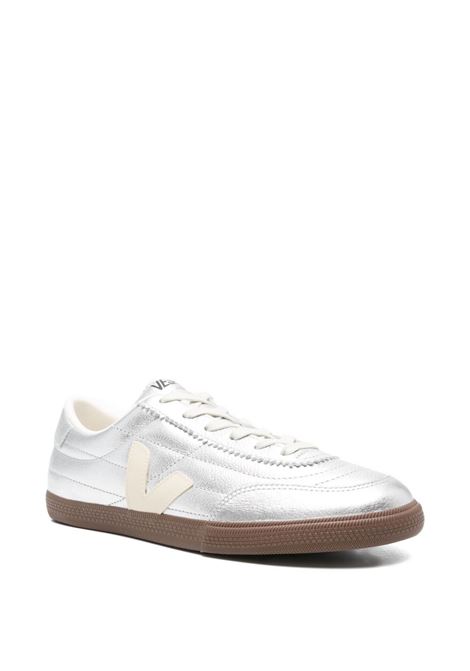 Panenka silver leather sneakers VEJA | FU2020893ASILVER_PIERRE_BARK