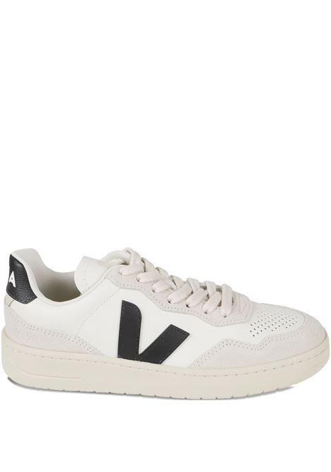 V-90 sneakers in white and black leather VEJA | VD2021061AWHITE_BLACK
