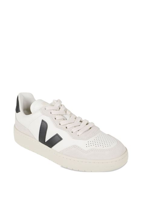 V-90 sneakers in white and black leather VEJA | VD2021061AWHITE_BLACK