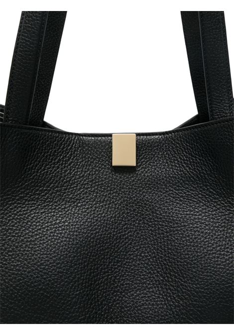 Borsa Gyoza Tote in pelle nera YUZEFI | GYOZA TOTE-YUZPF25-HB-GZTL034