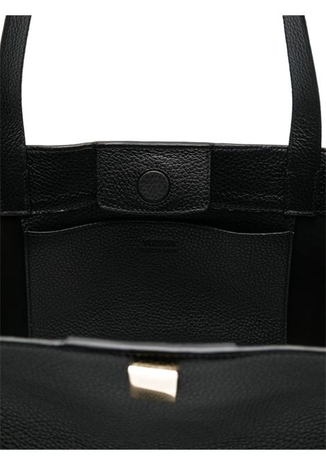 Borsa Gyoza Tote in pelle nera YUZEFI | GYOZA TOTE-YUZPF25-HB-GZTL034