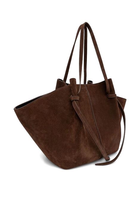 Borsa Large Mochi in pelle suede marrone YUZEFI | LARGE MOCHI-YUZAW23-HB-LMS004