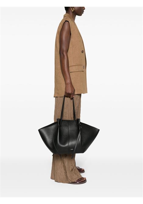 Borsa Large Mochi in pelle nera YUZEFI | LARGE MOCHI-YUZCO-HB-LML034