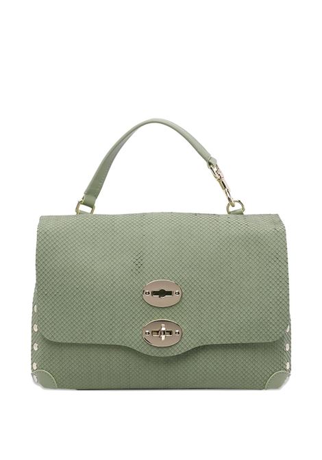 Borsa Postina S Amoretto in pelle verde rettile ZANELLATO | 068000-2200000 SZ0484