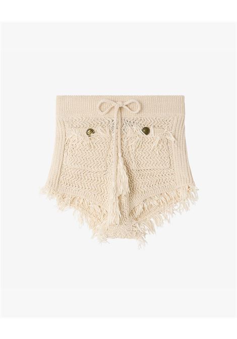 Ivory viscose thread shorts MES DEMOISELLES | GRAFTONIVORY