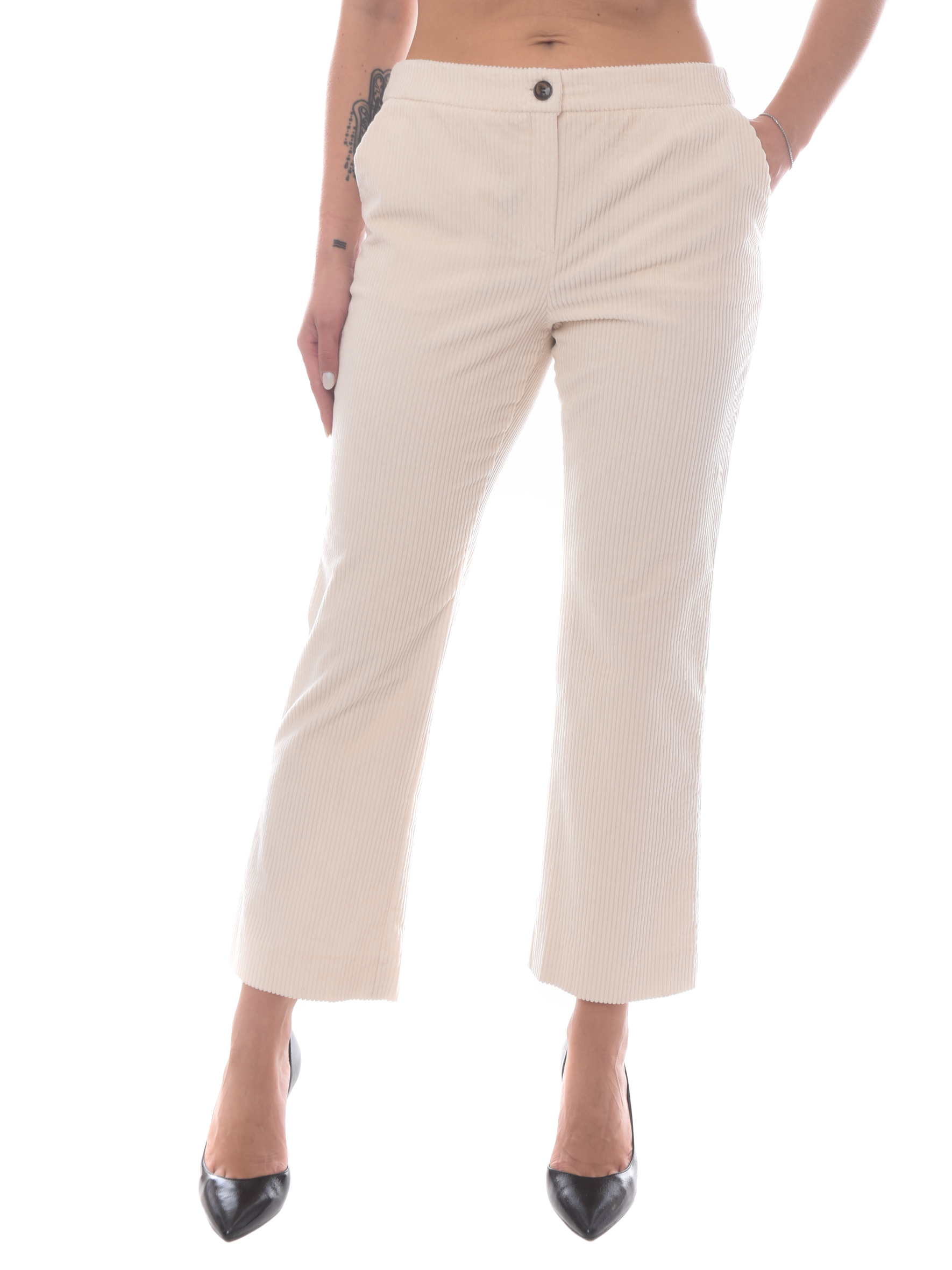 Marella Pantaloni Cropped Beige PANTALONE TASCHE EMME MARELLA