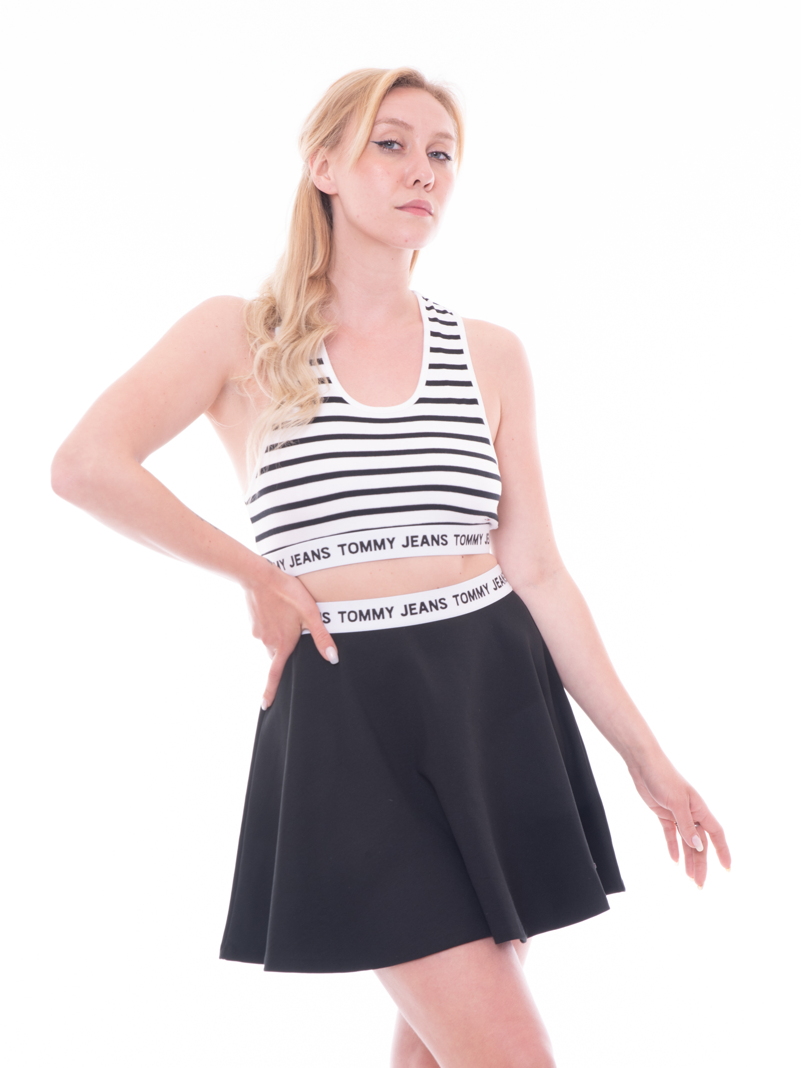 tommy hilfiger crop stripe top - Tommy Hilfiger - NovecentoStore