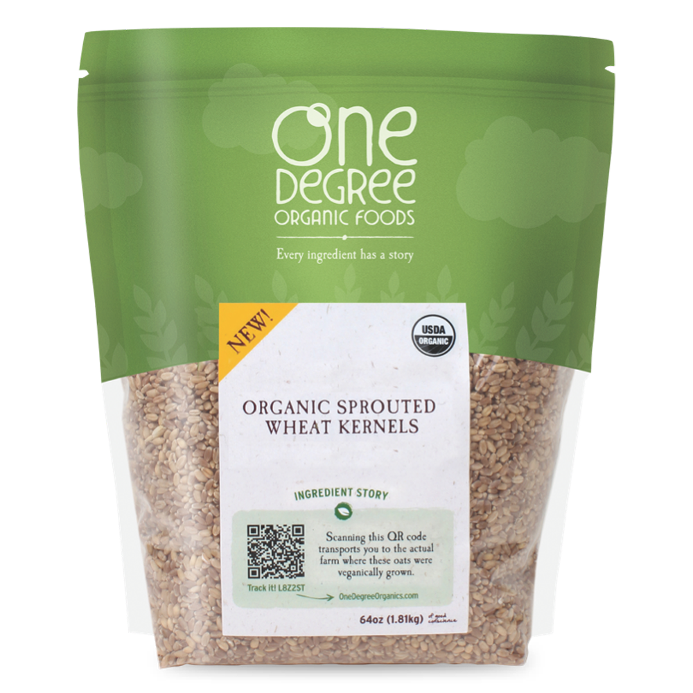 Organic Sprouted Wheat Kernels One Degree Organics