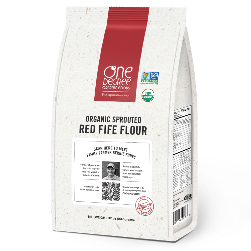Organic Sprouted Red Fife Flour One Degree Organics