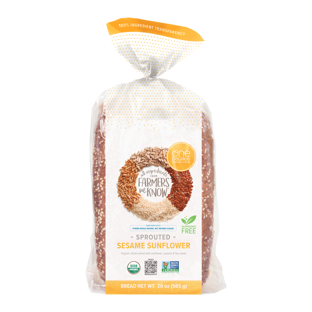Organic Sprouted Bread Products One Degree Organics