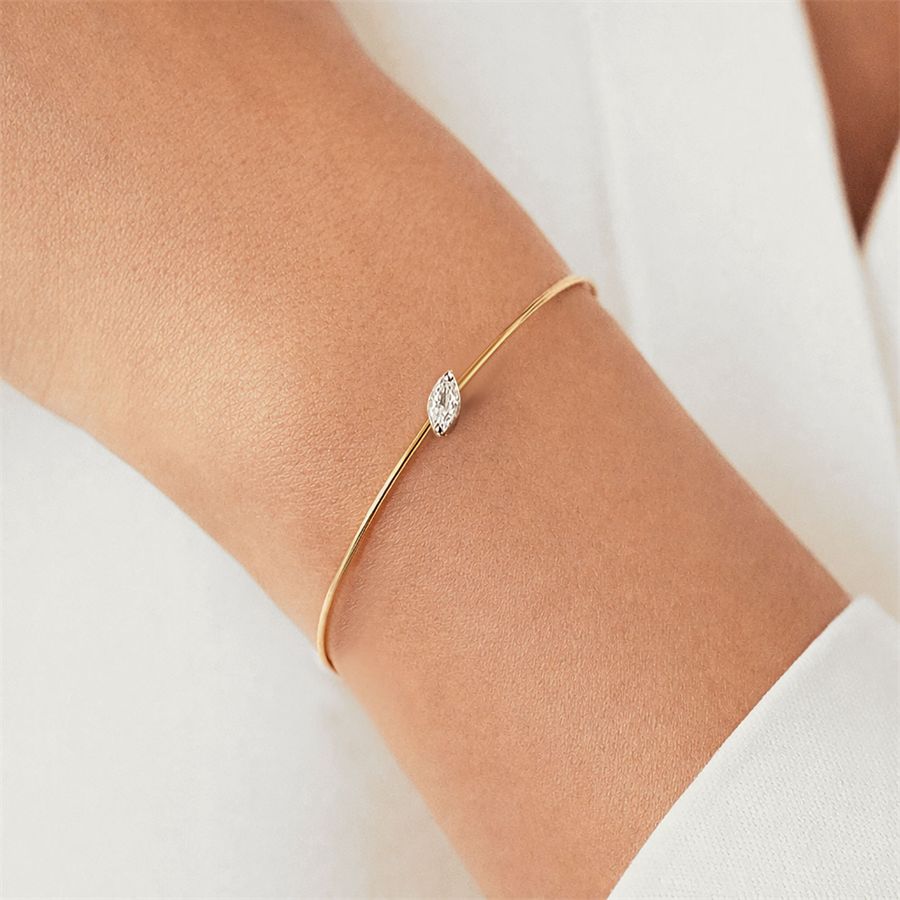 Bracciale 'Balance' in oro giallo con marqise BALANCE | BR MRQAU18G CT.0,15