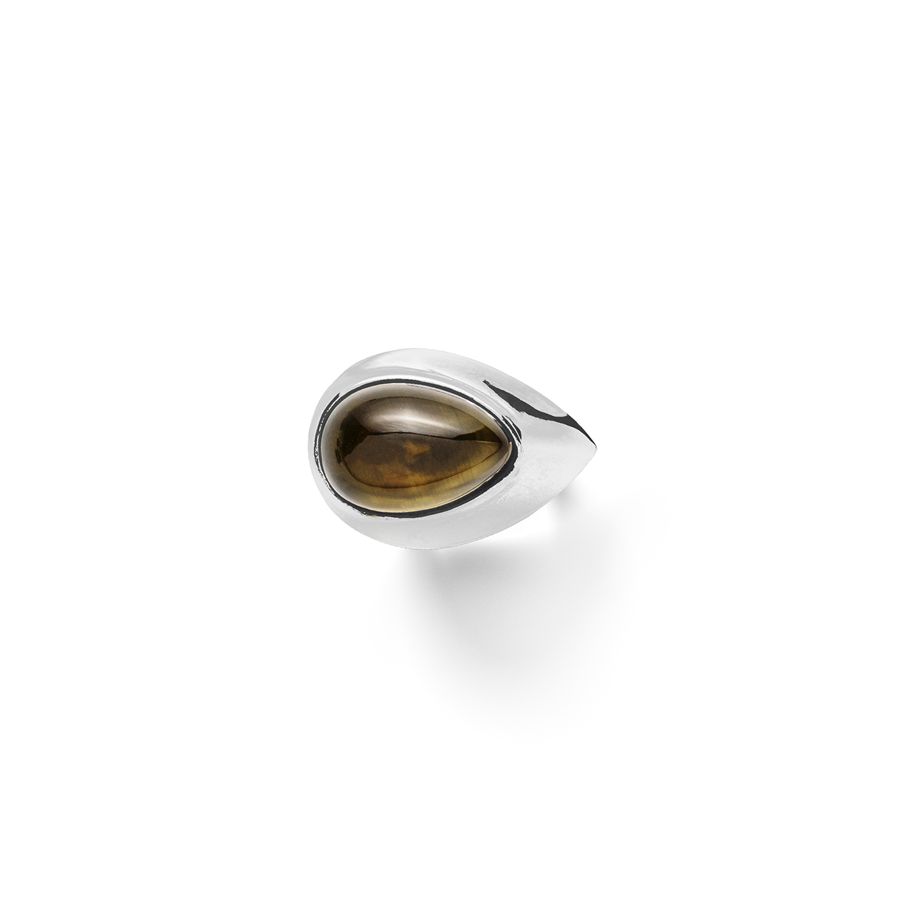 Chevalier in argento con pietra color cognac AURUM | AN1 GCARG QRZ CGNC