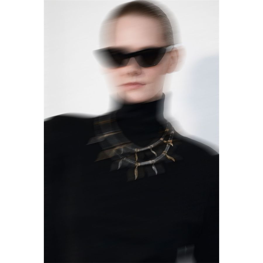 Choker necklace with hematite washers  FLAME | CL EMATGIR ROND