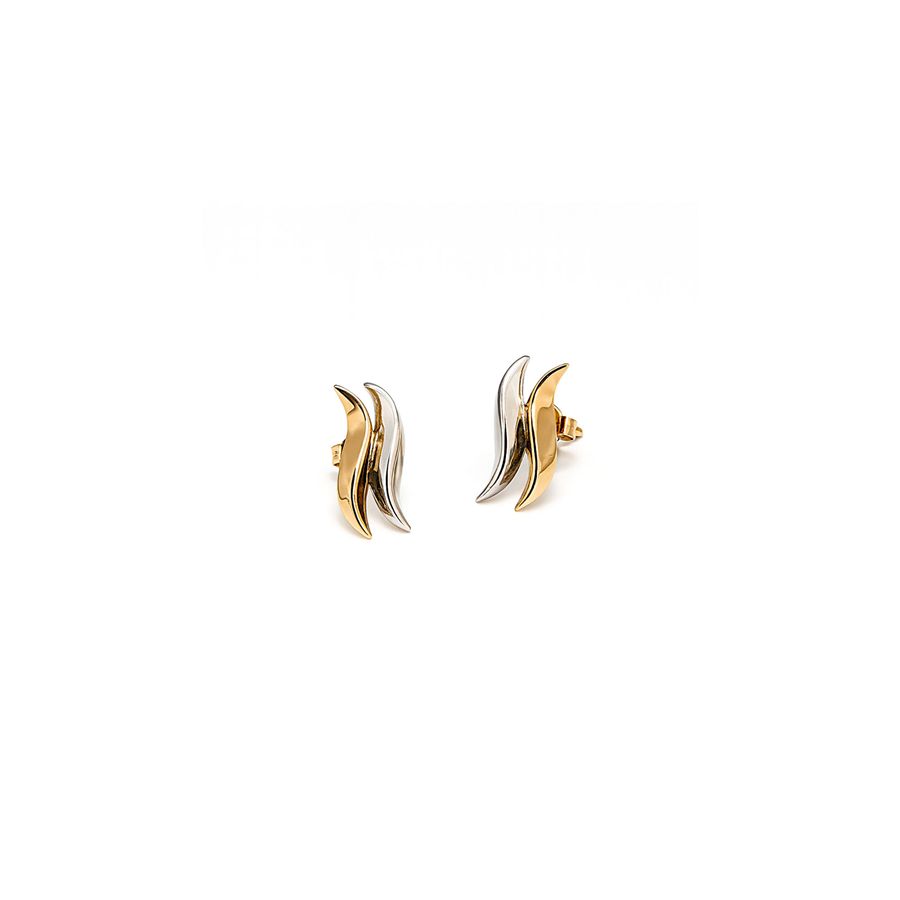 Orecchini small bicolore FLAME | OR2 SMALLBIC