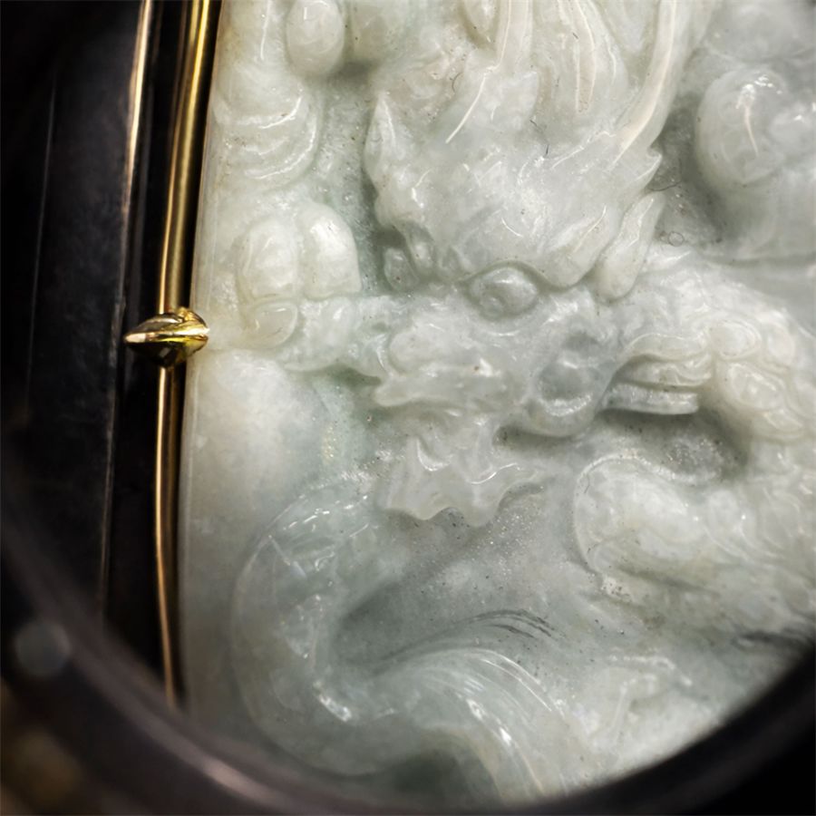 Bracciale in ebano e giada con doppio castone Totem | BR EBAGN-BR