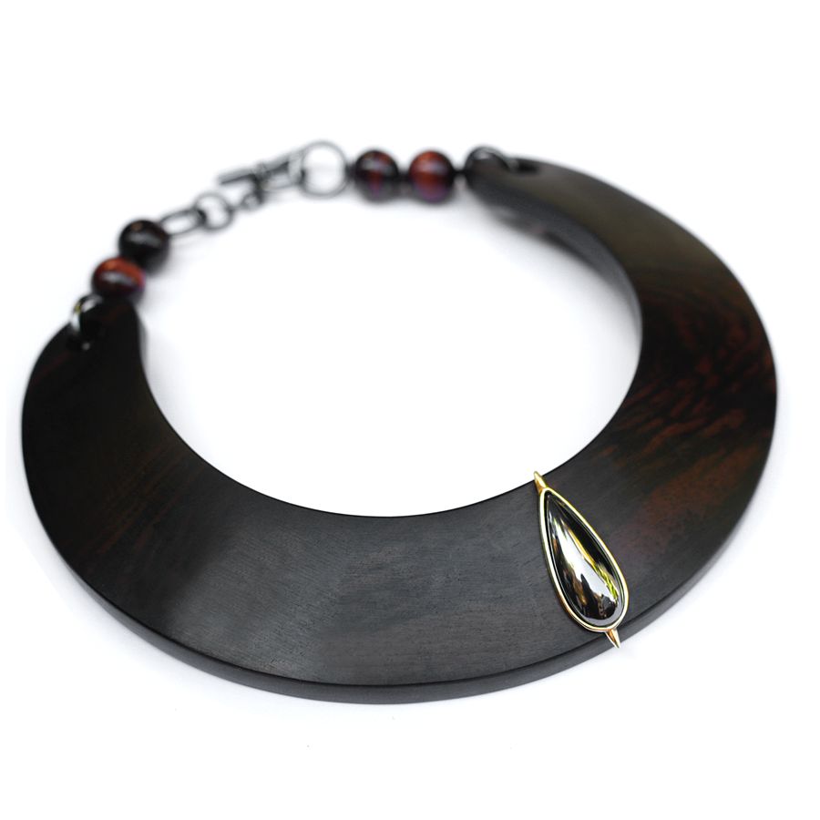 Collana in ebano con goccia Totem | CL EBGOCCIA