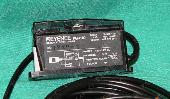 KEYENCE PG-610 Optical Fiber Photoelectric Sensor Amplifier Unit - NEW