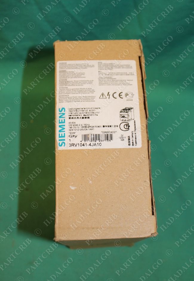 Siemens, 3RV1041-4JA10, Circuit Breaker 45-63A Overload Motor Protector ...