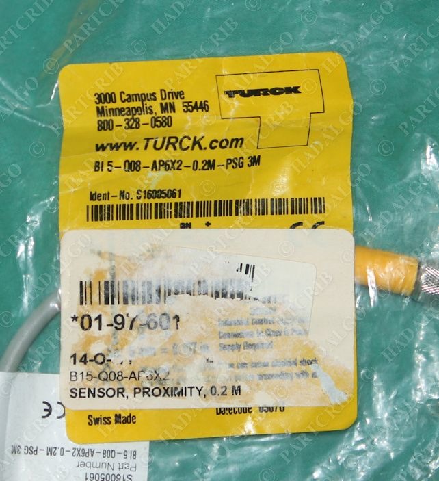 thumbnail image 2 of Turck BI5-Q08-AP6X2-V1131 Proximity Switch – New In Box, NOS 2 of 4