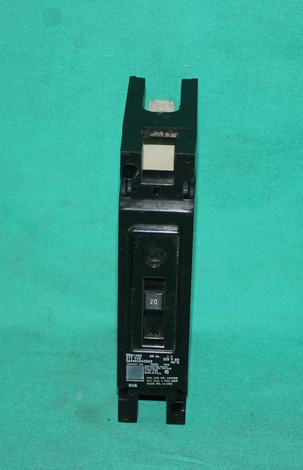 Westinghousse, EHB1020, Circuit Breaker 125VDC 20A | PartCrib.com