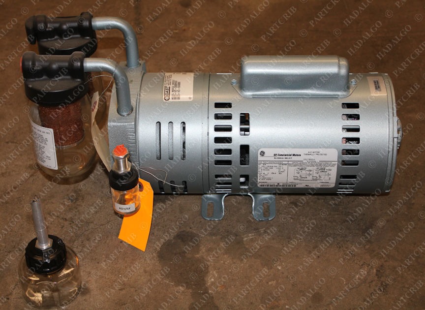 GE, 5KC49RN0666X, 70.325, Gast Lubricated Rotary Vane Vacuum Pump