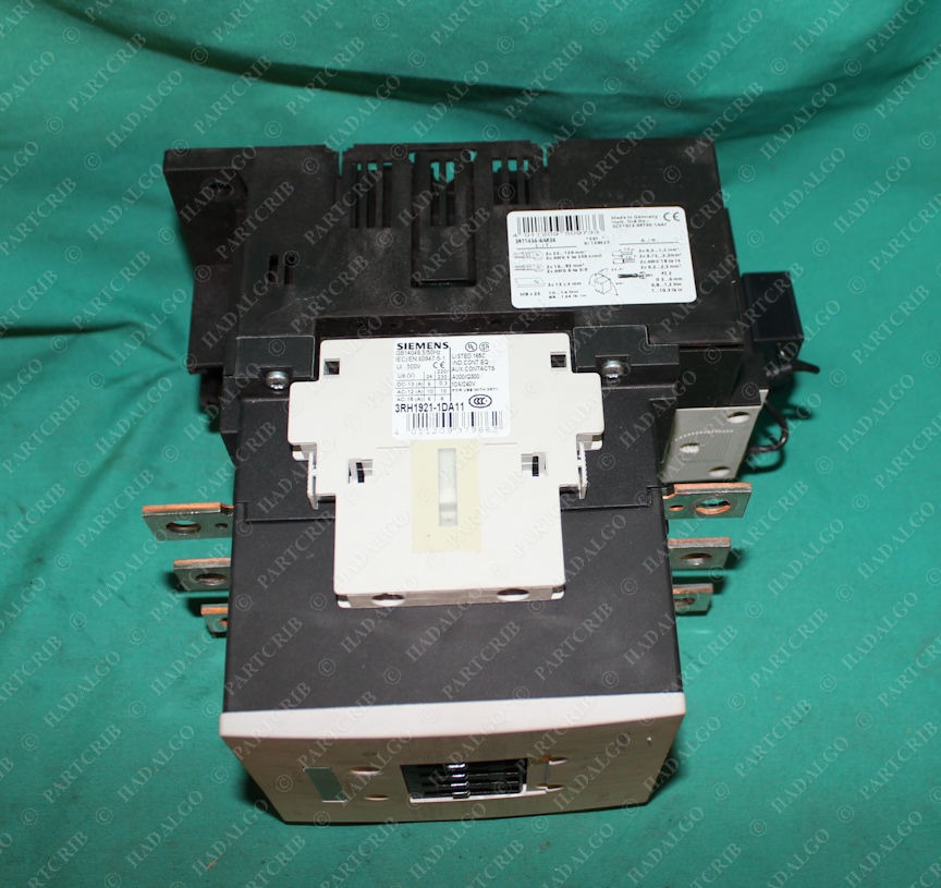 Siemens, 3RT1456-6AR36, Contactor with 3RH1921-1DA11 Auxiliary Contact ...