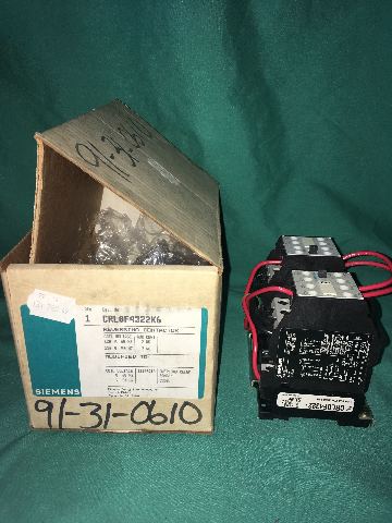 Siemens, CRL0F4322K6ZPC, 3TF4322-7E, CRL0F4322K6, 6E Reversing Contactor Starter 30A NEW